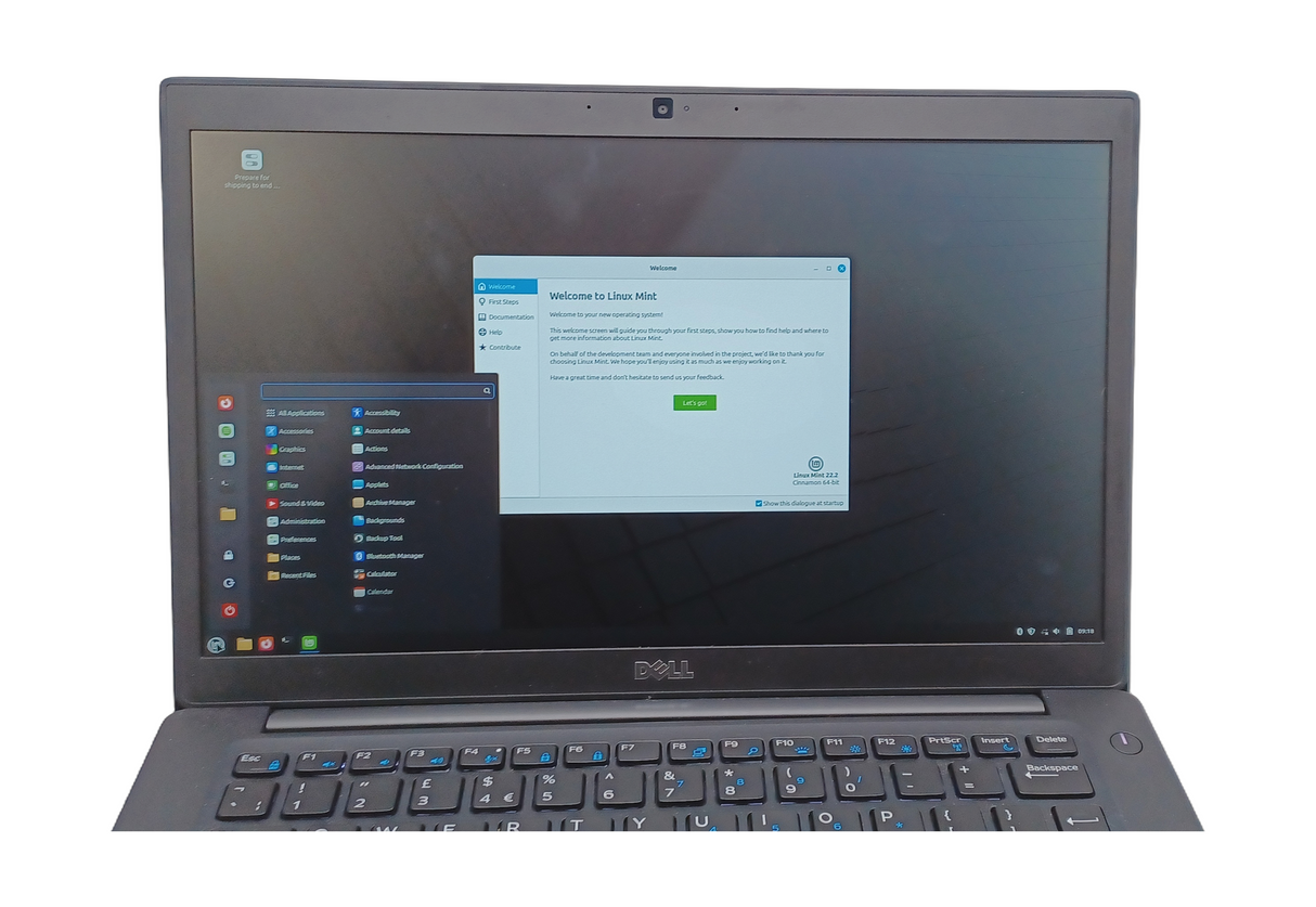 Dell Latitude 7480 Laptop, Core i5 6th Gen, 8GB RAM, 128GB SSD, Linux Mint