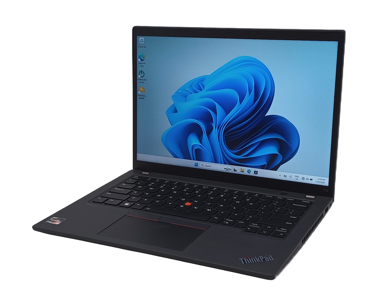 Ordinateur portable Lenovo ThinkPad T14 Gen 3A, 14" Ryzen 5 Pro, 16 Go de RAM, 512 Go SSD, Win 11