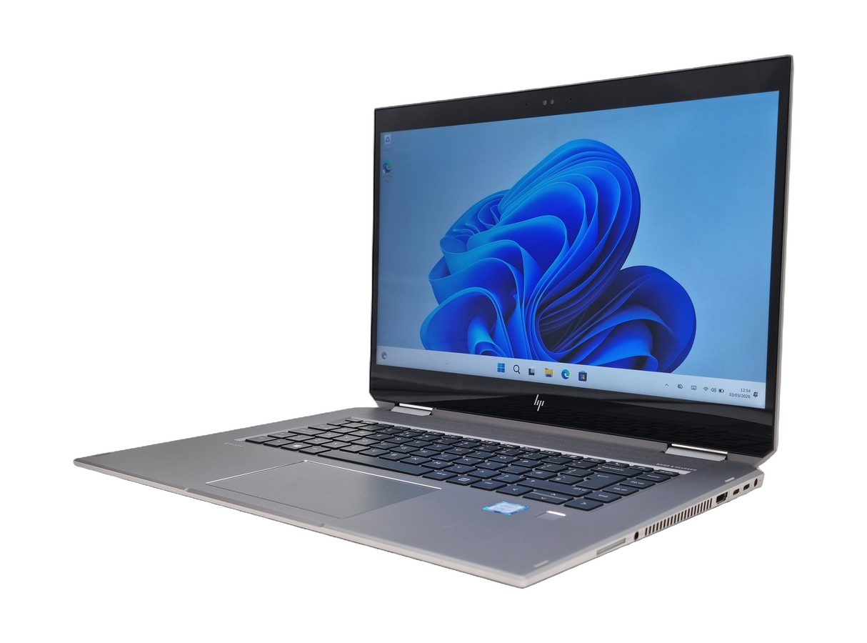 HP ZBook Studio X360 G5 Laptop, 15" Core i7 8th Gen, 8GB RAM, 256GB SSD, Win 11