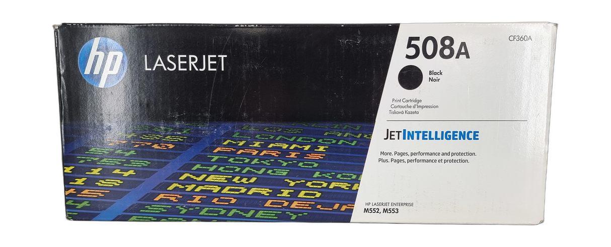 Genuine Sealed HP CF360A Black Print Cartridge 508A, Departures Livery BNIB