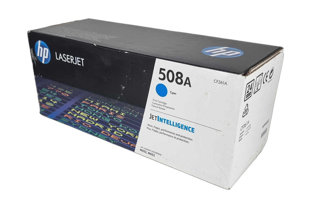Genuine Sealed HP CF361A Cyan Print Cartridge 508A, Departures Livery BNIB