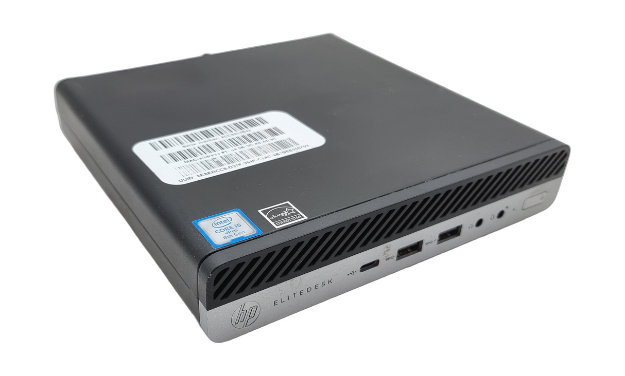 HP EliteDesk 800 G4 35W Micro, Core i5 8th Gen, 8GB RAM, 256GB SSD, Win 11