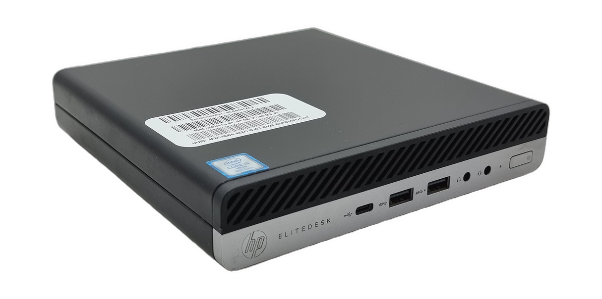 HP EliteDesk 800 G5 Micro PC, Core i5 9th Gen, 8GB RAM, 256GB SSD, Windows 11