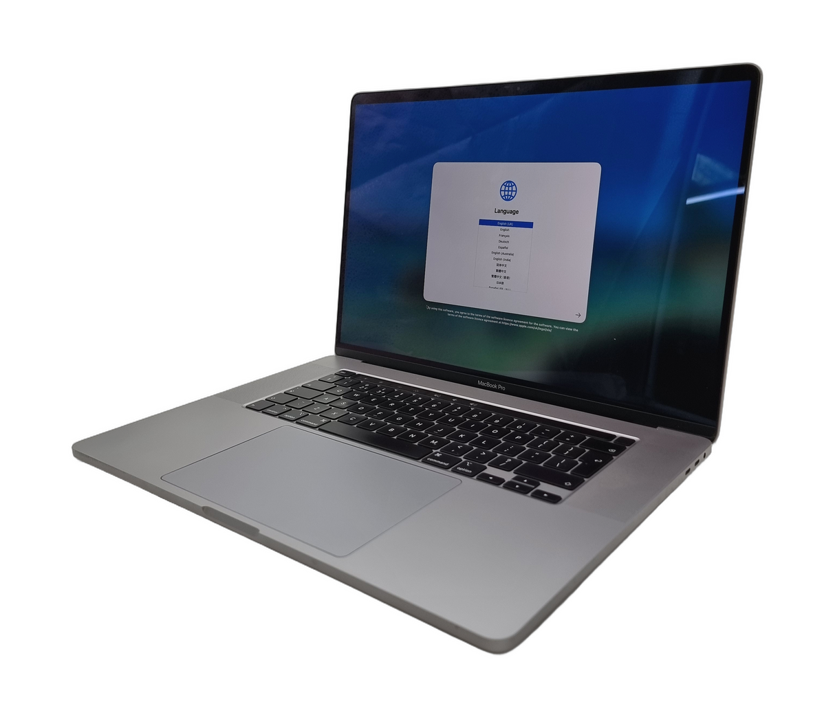 Ordinateur portable Apple MacBook Pro 2019, 16" Core i7 9ème génération, 16 Go de RAM, 512 Go SSD, Sequoia