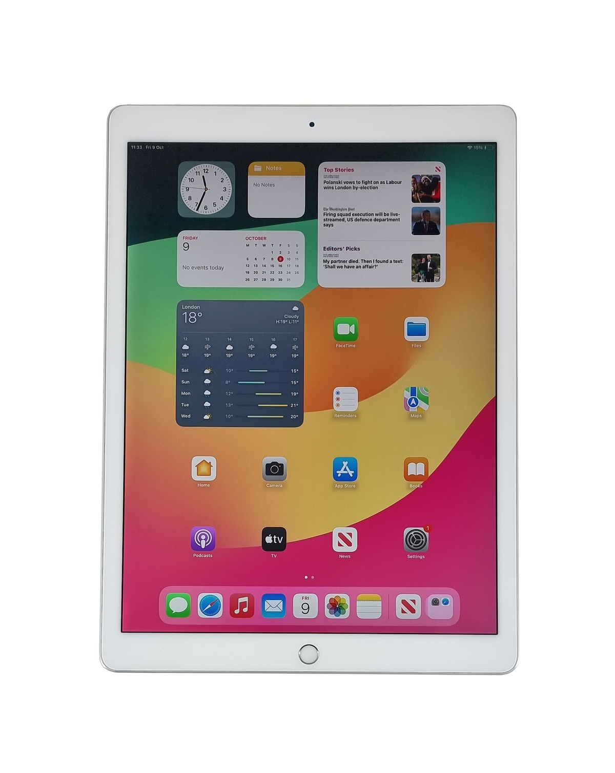 Tablette Apple iPad Pro 2ème génération, 256 Go, Wi-Fi, Gris sidéral, A1670