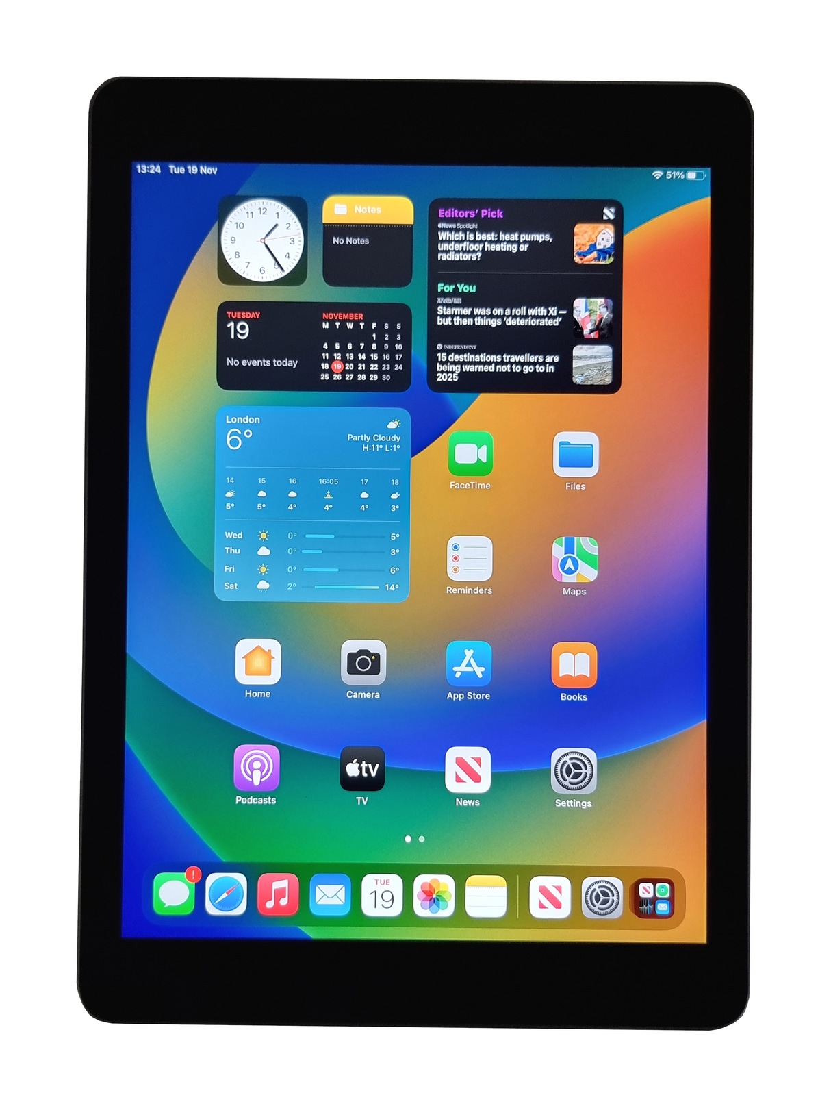 Apple iPad 5th Generation Tablet, 128GB, WiFi, Space Grey, A1822