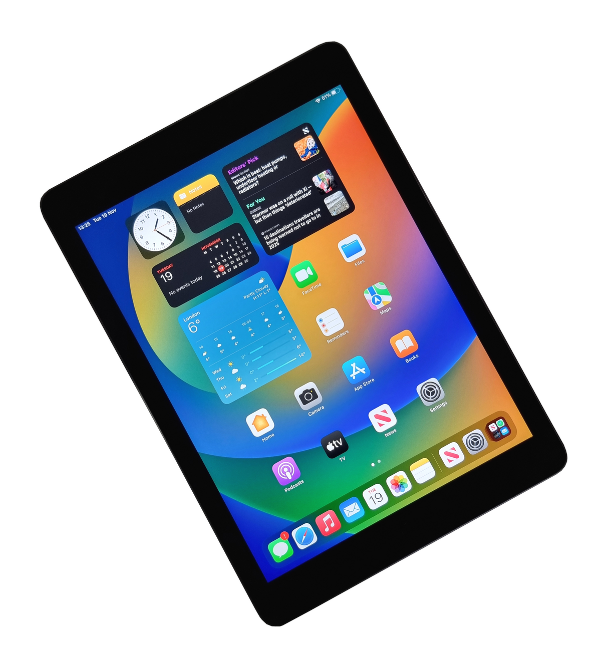 Apple iPad 5th Generation Tablet, 128GB, WiFi, Space Grey, A1822