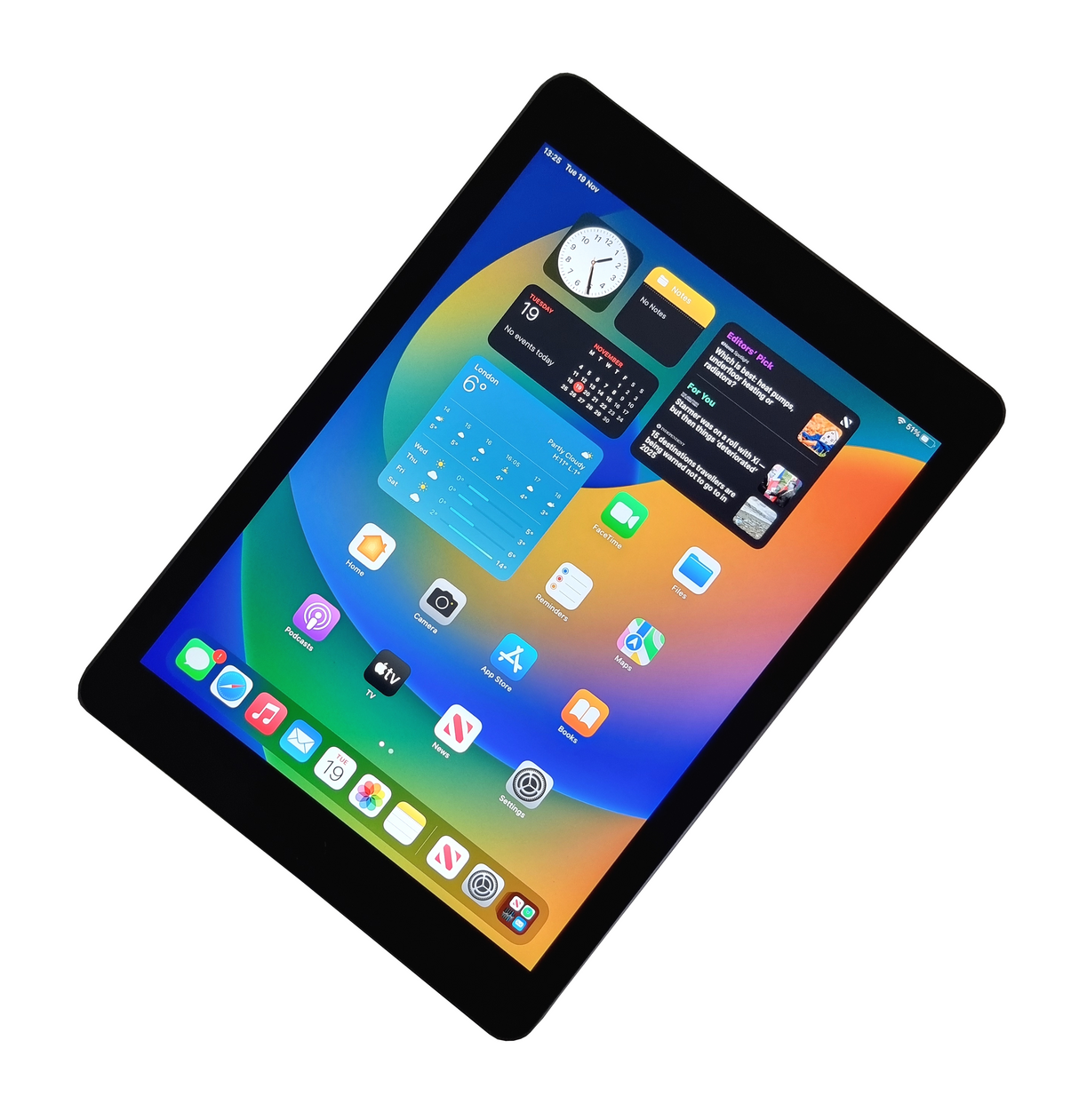 Apple iPad 5th Generation Tablet, 128GB, WiFi, Space Grey, A1822