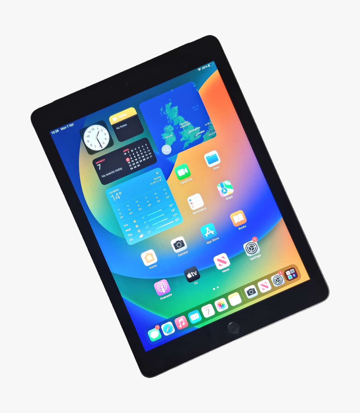 Tablette Apple iPad 5ème génération, 32 Go, Wi-Fi + Cellulaire, Vodafone, Gris sidéral, A1823