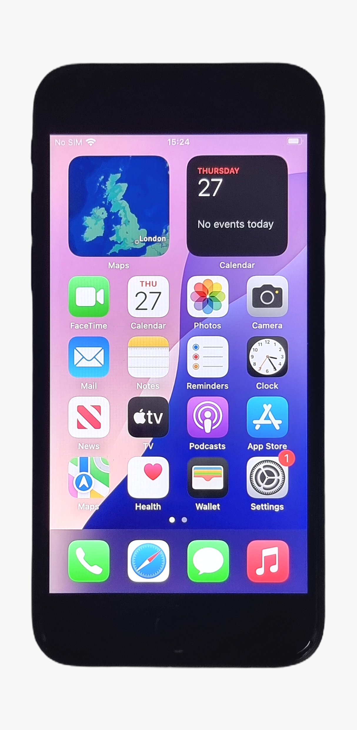 Apple iPhone SE 2nd Generation Smartphone, 128GB, Network Unlocked, Black, A2296