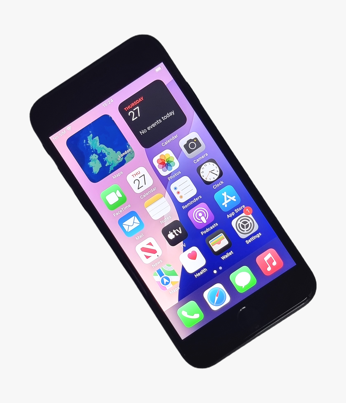 Apple iPhone SE 2nd Generation Smartphone, 128GB, Network Unlocked, Black, A2296