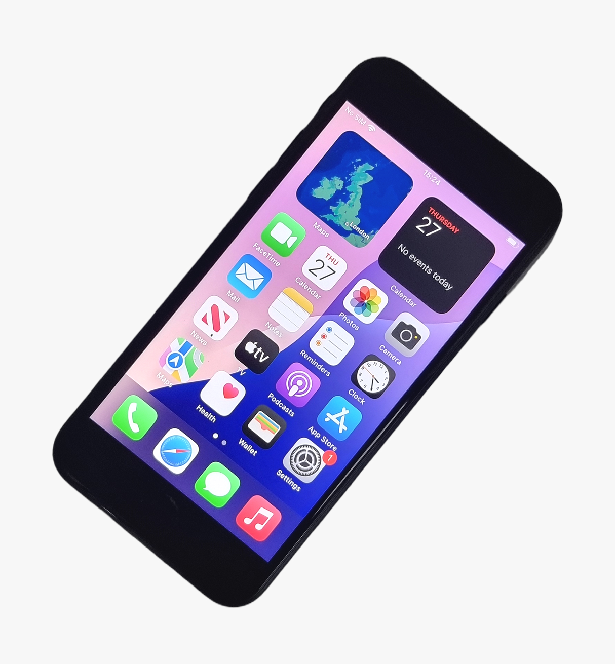 Apple iPhone SE 2nd Generation Smartphone, 128GB, Network Unlocked, Black, A2296