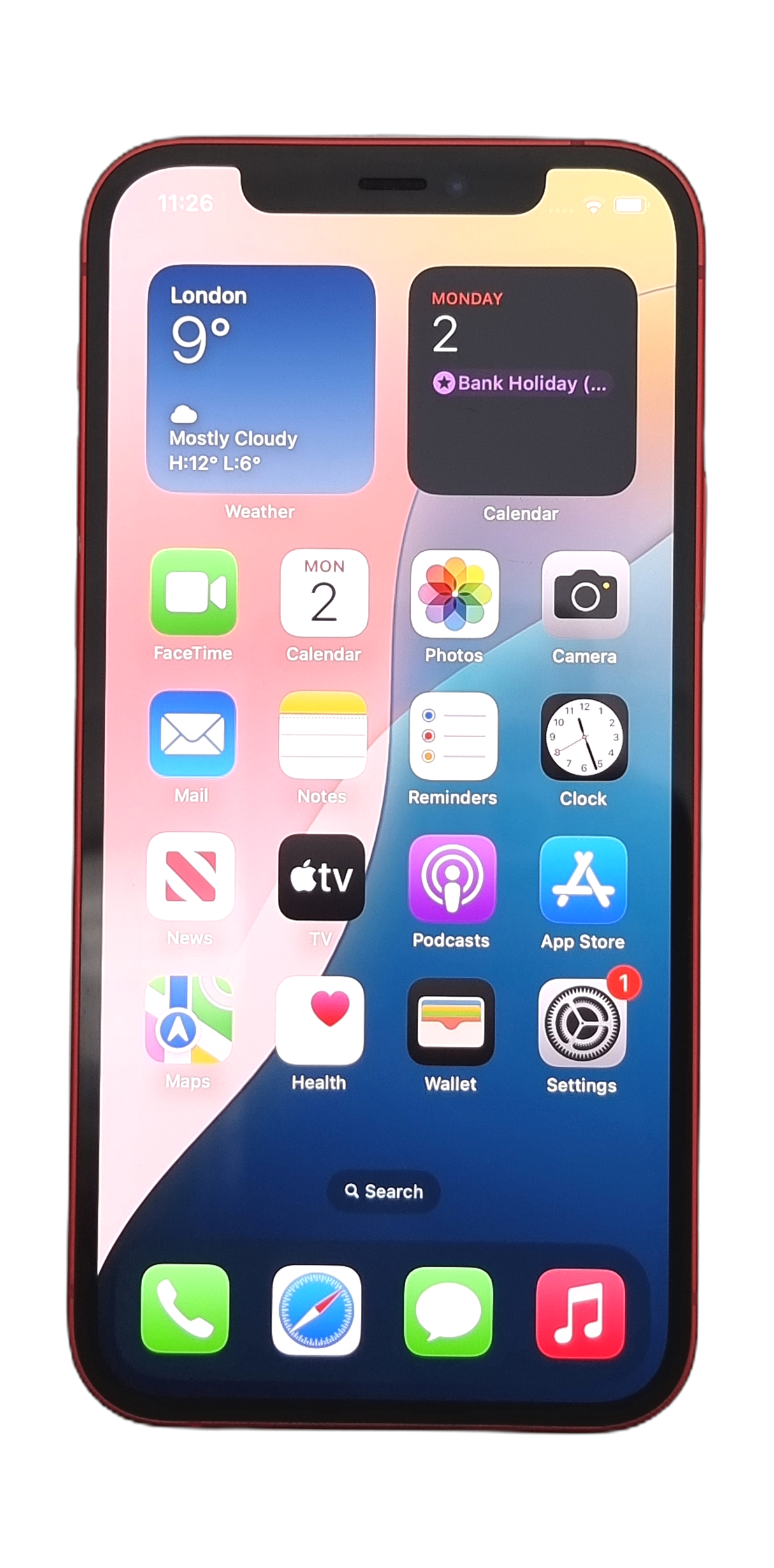 Apple iPhone 12 Smartphone, 64GB, Network Unlocked, Product Red, A2403