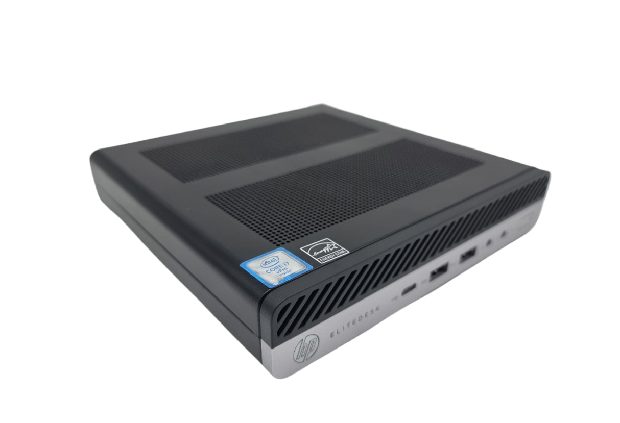 HP EliteDesk 800 G3 Micro PC, Core i7 6e génération, 8 Go RAM, 128 Go SSD, Windows 10