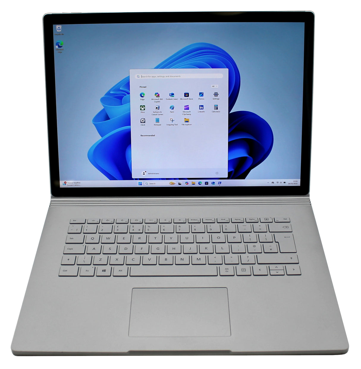 Microsoft Surface Book 3 Laptop, 15", i7 10th Gen, 16GB RAM, 256GB SSD