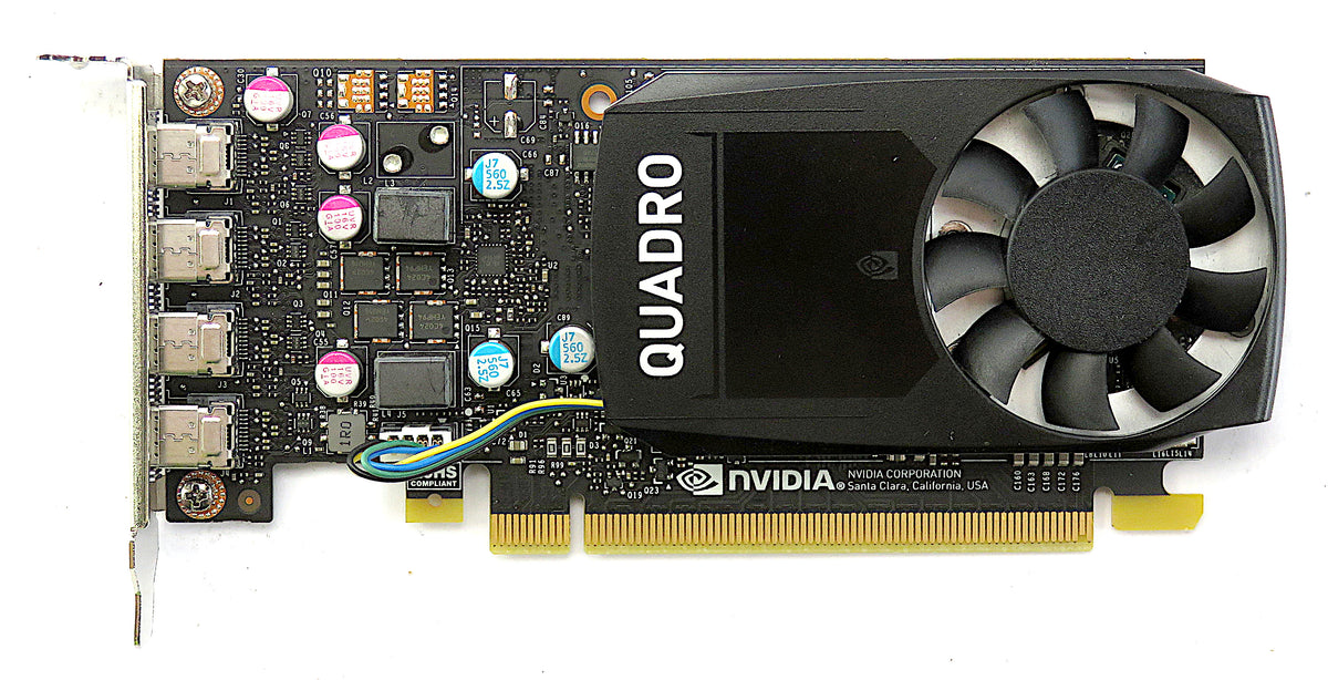 PNY Nvidia Quadro P620 Quad MiniDP 2GB PCIe Carte Graphique Low Profile VCQP620ATX