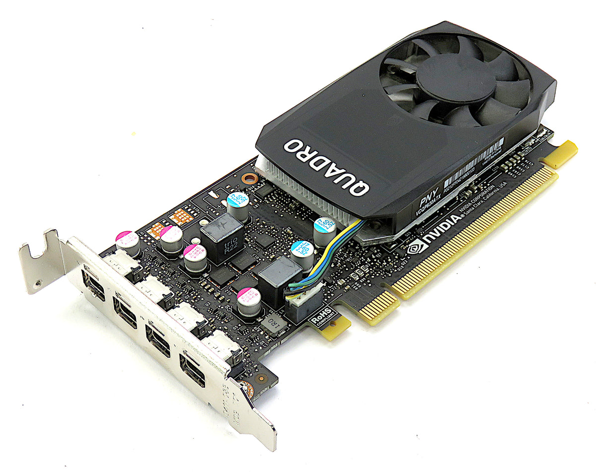 PNY Nvidia Quadro P620 Quad MiniDP 2GB PCIe Carte Graphique Low Profile VCQP620ATX