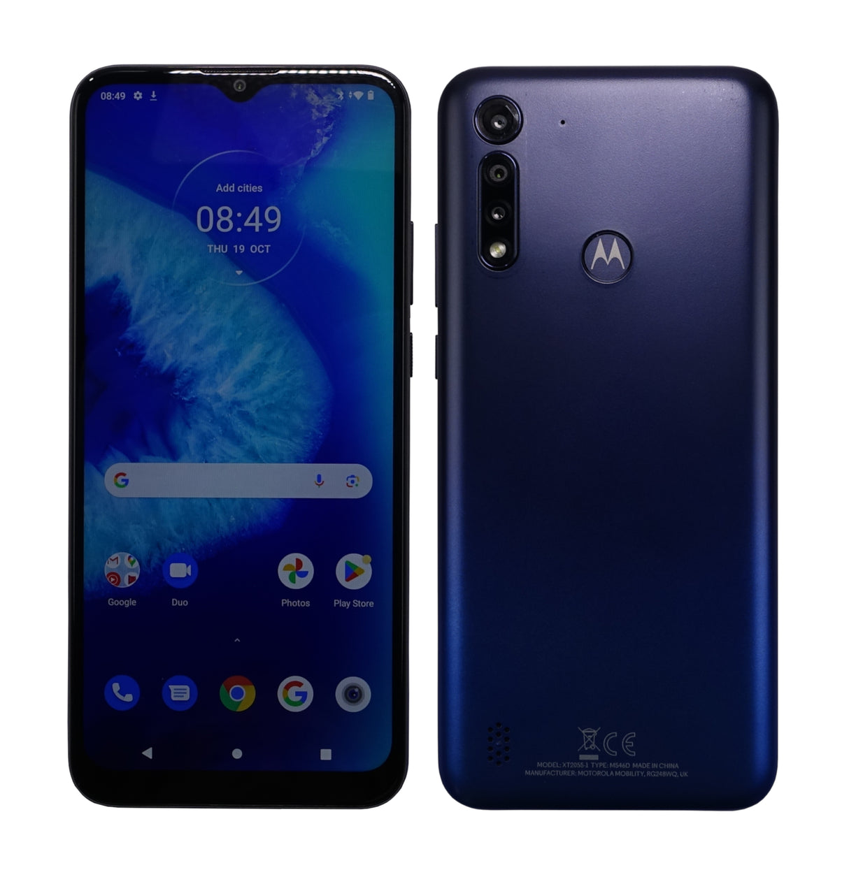Motorola Moto G8 Power Lite Smartphone, 64GB, Vodafone, Arctic Blue, XT2055-1