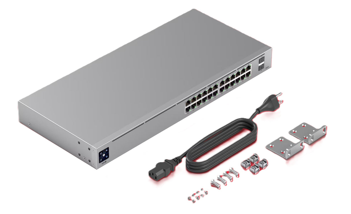 Ubiqiti USW-24-PoE UniFi 24-Port 802.3at Layer2 PoE Gigabit Switch with PoE