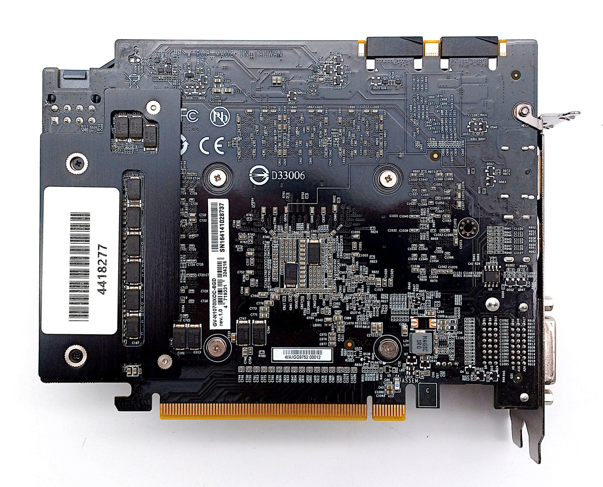 Gigabyte Nvidia GeForce GTX 1070 Mini ITX OC 8G Graphics Card GV-N1070IXOC-8GD