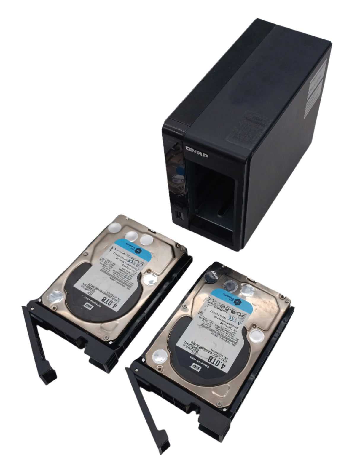 QNAP TS-219P II 2-Bay Desktop NAS: 2x 4TB Hard Drives, Updated Firmware