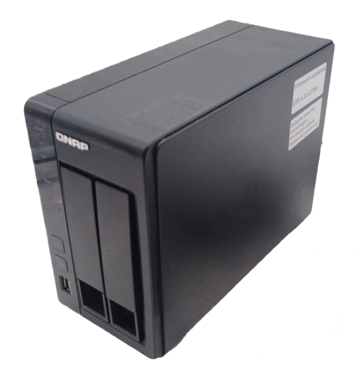 QNAP TS-219P II 2-Bay Desktop NAS: 2x 4TB Hard Drives, Updated Firmware