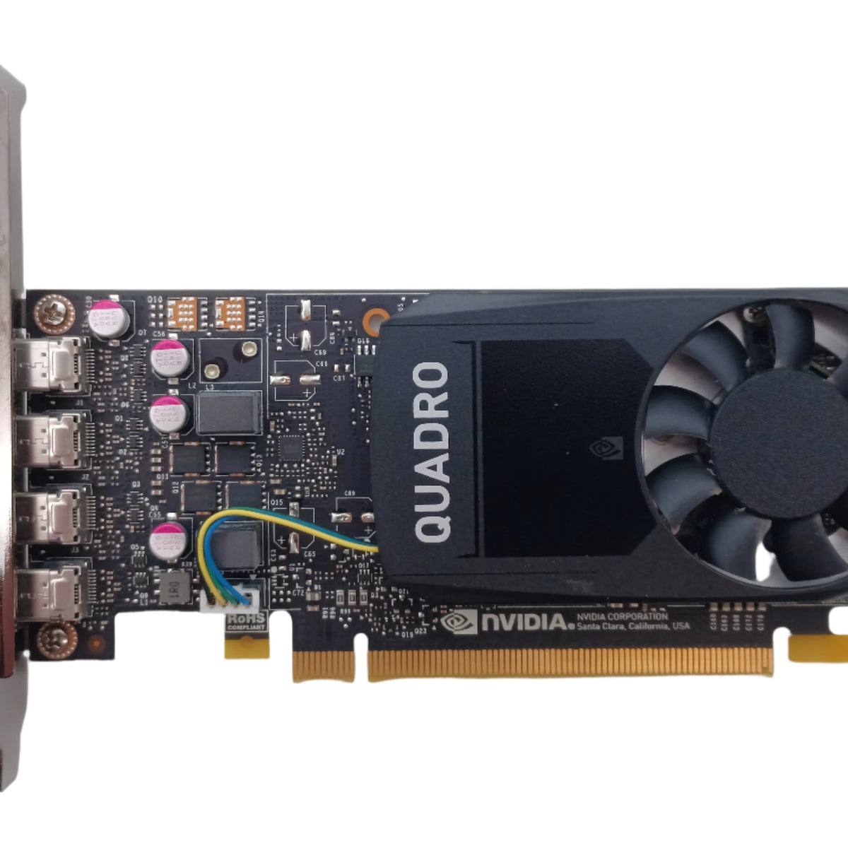 HP 919987-001 Nvidia Quadro P1000 4GB Quad Mini-DisplayPort Graphics C ...