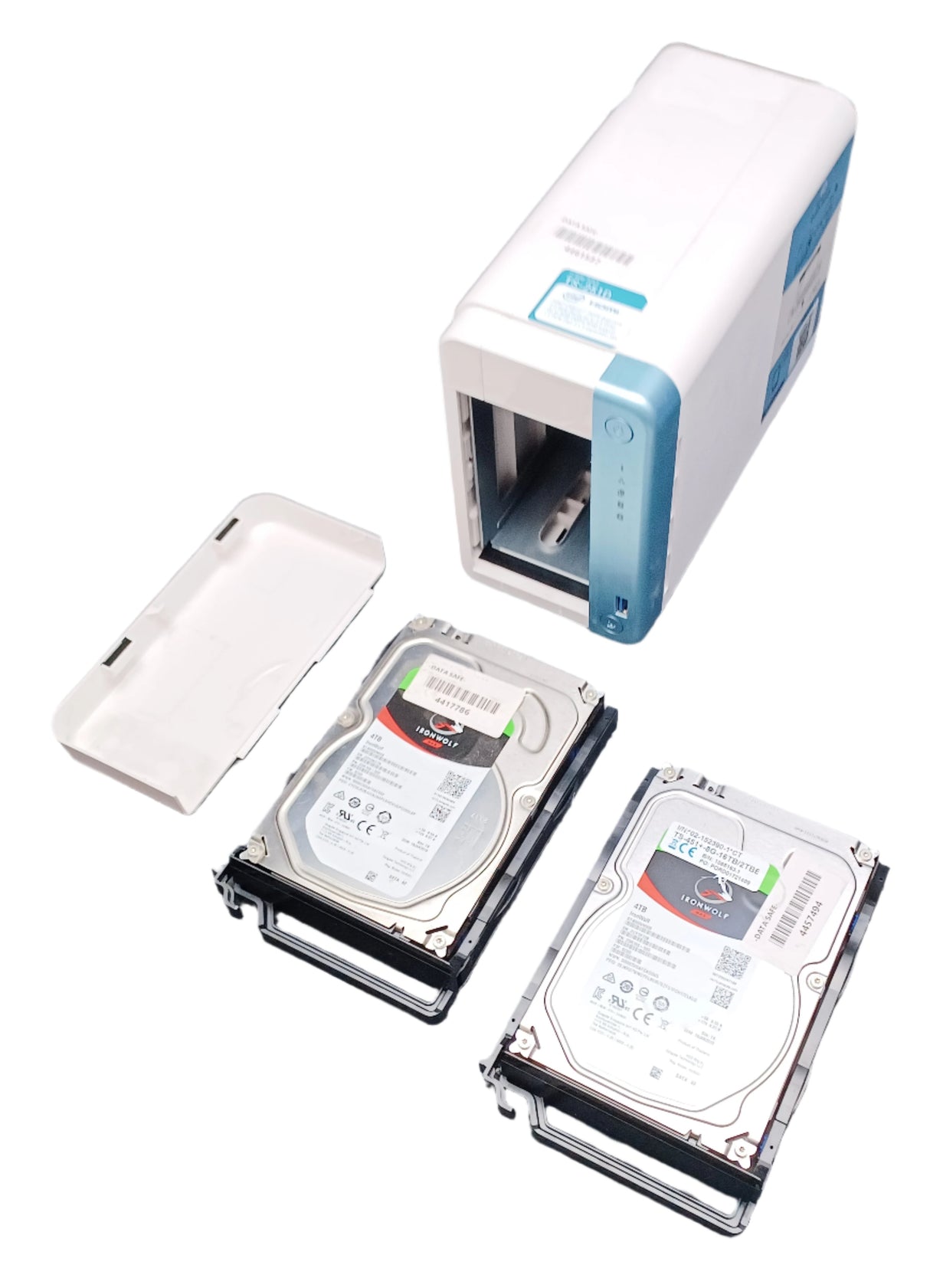 QNAP TS-251D 2-Bay Desktop NAS, 8GB RAM, 2x4TB Hard Drives, Updated Firmware