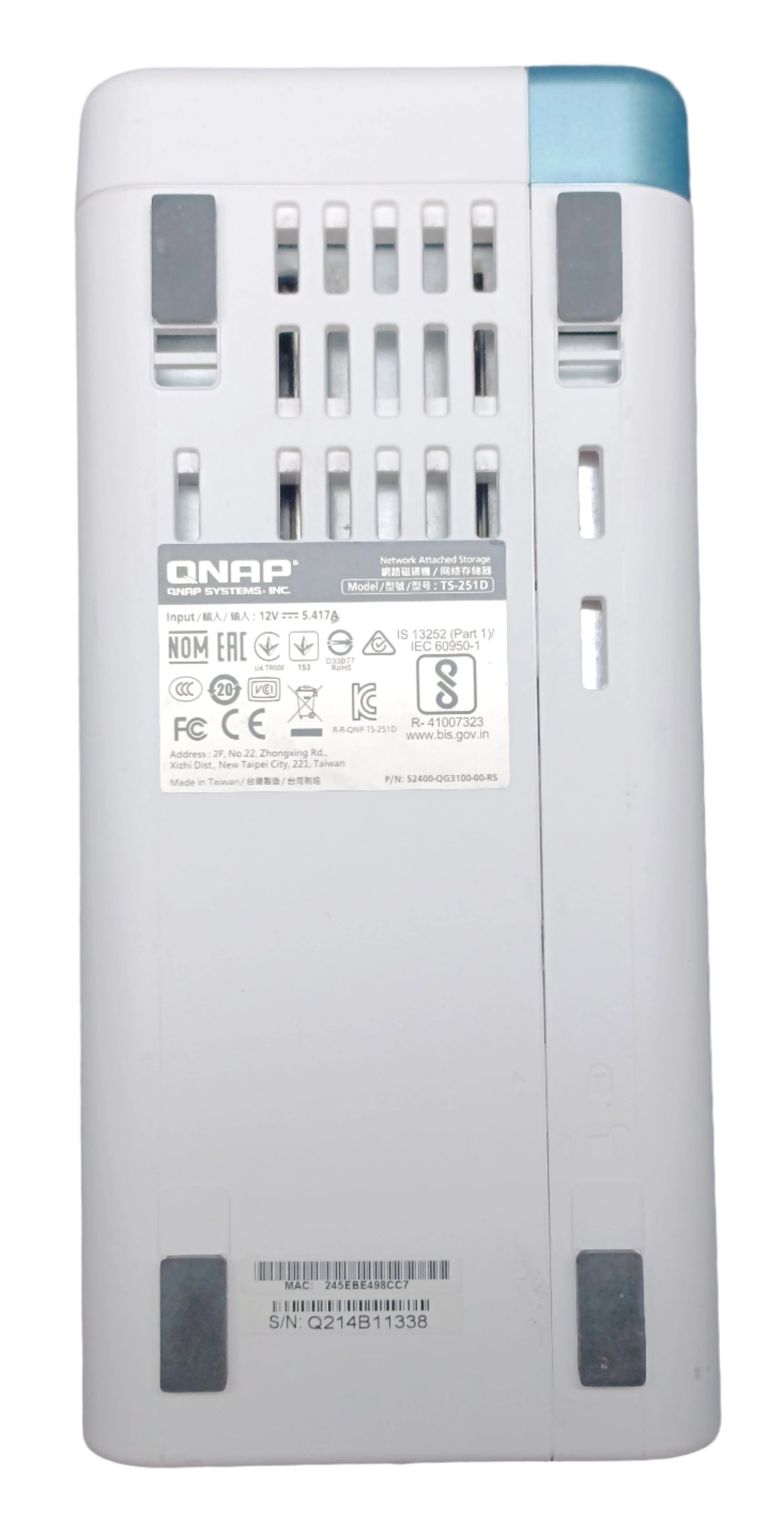 QNAP TS-251D 2-Bay Desktop NAS, 8GB RAM, 2x4TB Hard Drives, Updated Firmware