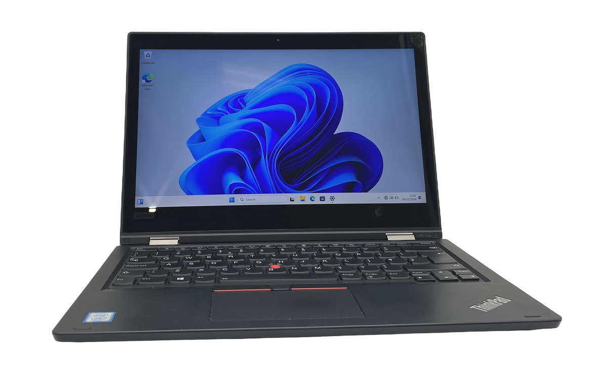 Lenovo ThinkPad L380 Yoga Laptop, 13.3" i7 8th Gen, 8GB RAM, 256GB SSD, Win 11