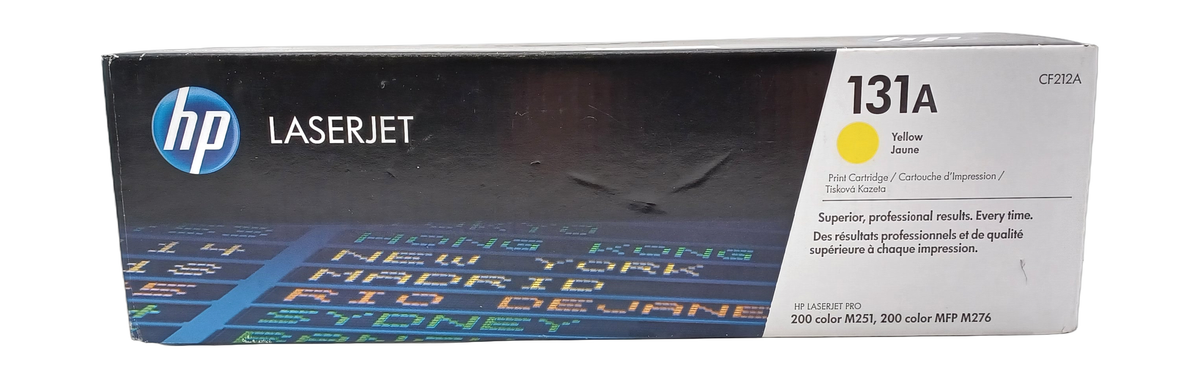 Cf212a Genuine HP CF212A Yellow Laser Toner Cartidge 131A, Departures Livery ...