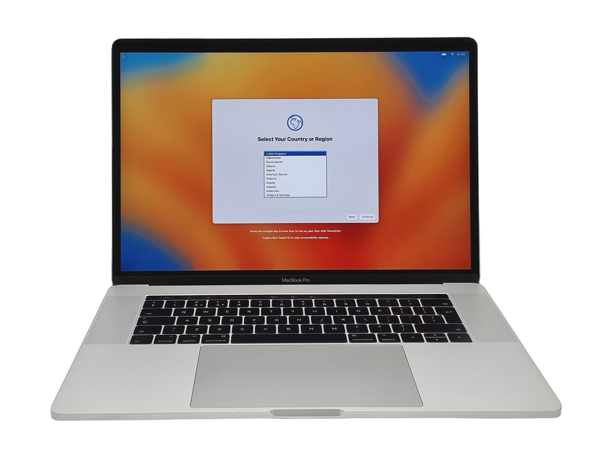 Apple MacBook Pro 2017 Laptop, 15" Core i7 7th Gen, 16GB RAM, 512GB SSD, Ventura