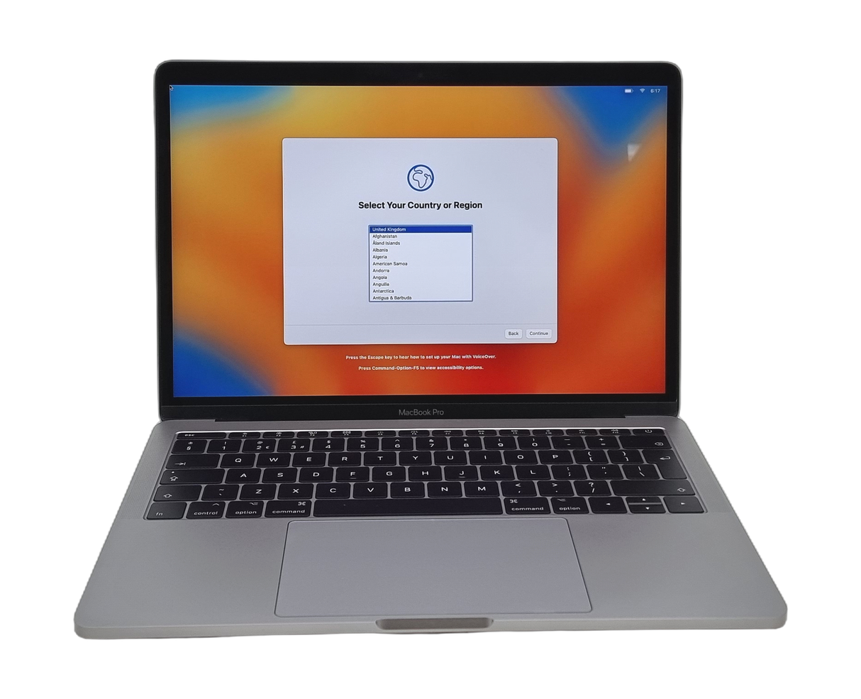 Apple MacBook Pro 2017 Laptop, 13" Core i7 7th Gen, 16GB RAM, 128GB SSD, Ventura