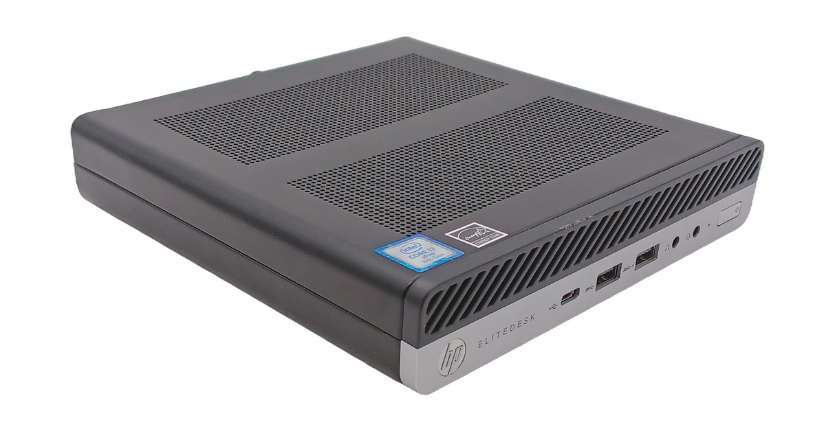 HP EliteDesk G4 65W Desktop Mini PC: 8th Gen i7, 8GB RAM, 256GB SSD, Windows 11