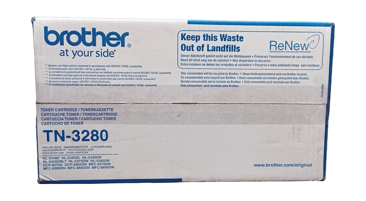 Genuine Sealed Brother TN-3280 High-Yield Black Toner Cartridge