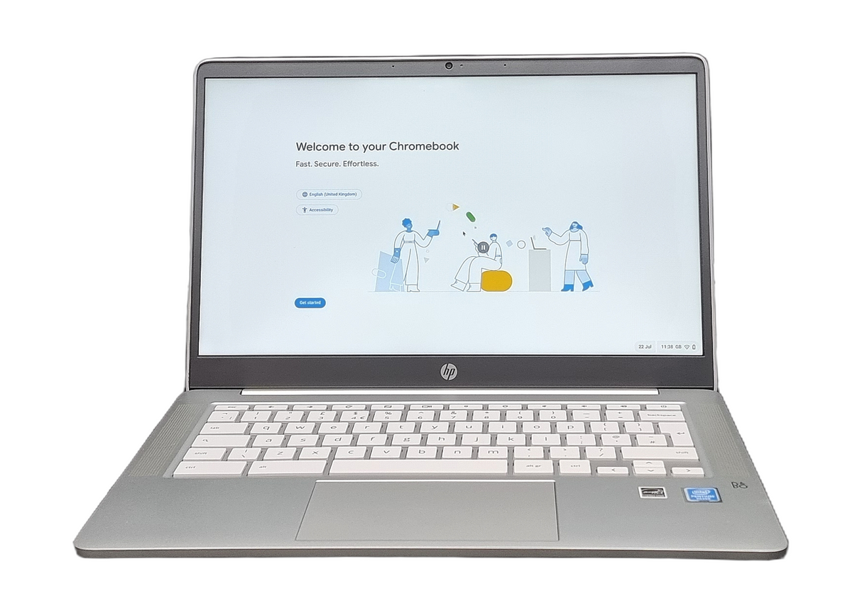 HP Chromebook 14A-NA0509NA, 14" Pentium Silver N5030, 4GB RAM, 64GB eMMC