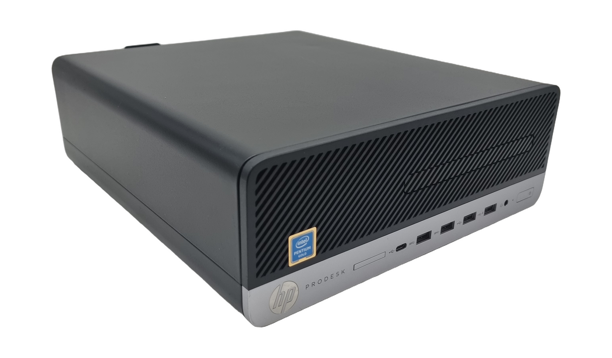 HP ProDesk 600 G5 SFF PC, Pentium Gold 8th Gen, 8GB RAM, 256GB SSD, Windows 11