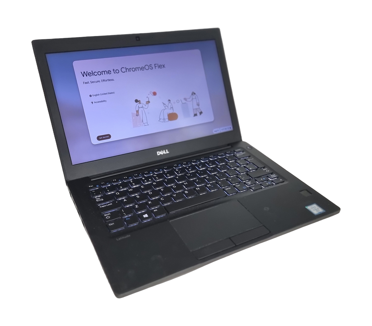 Dell Latitude 7280 Laptop, 12.5" Core i5 6th Gen, 8GB RAM, 128GB SSD, chromeOS