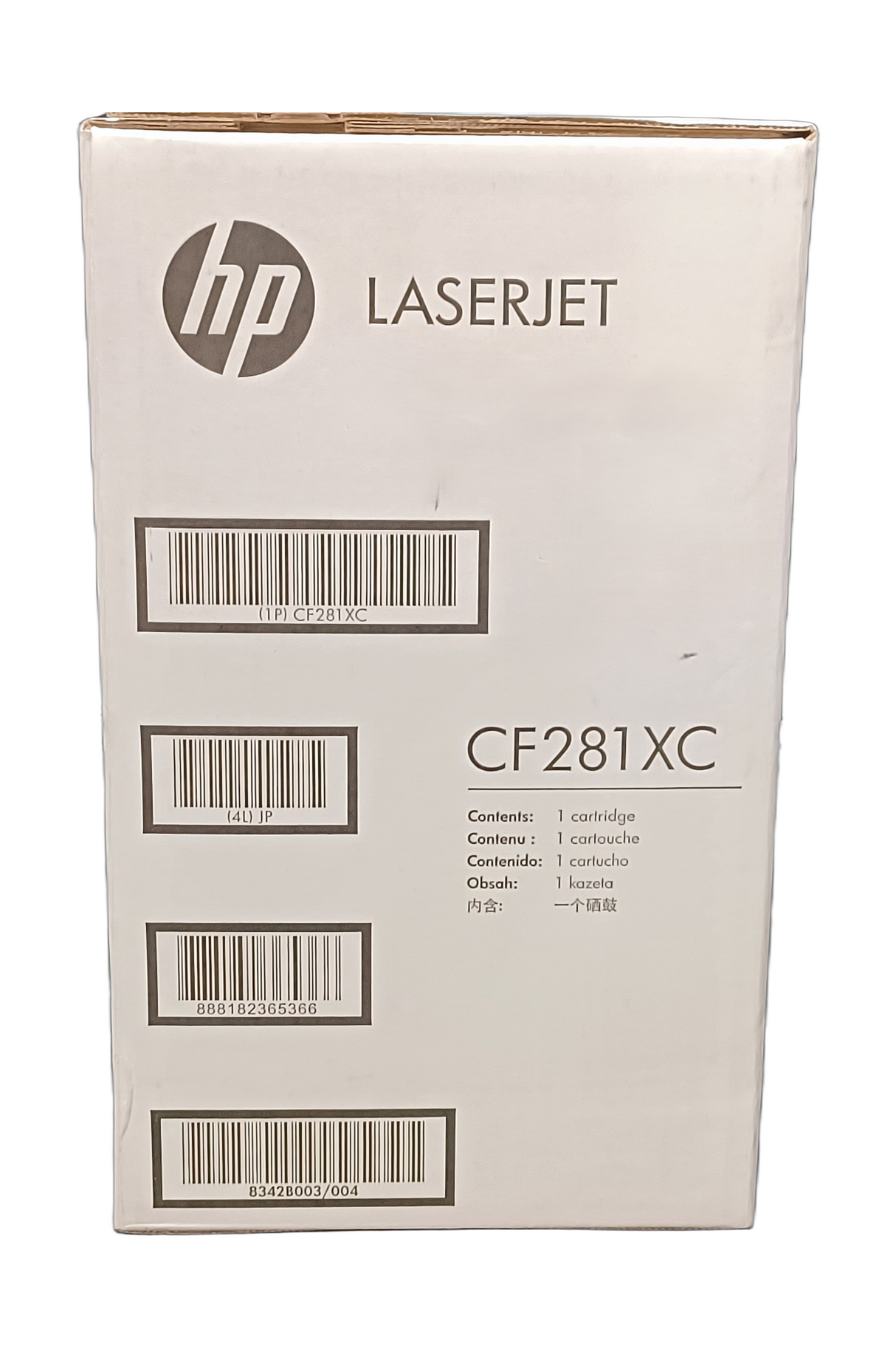 Cartouche de toner laser noire haute capacité HP CF281XC authentique, boîte simple