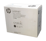 Cartouche de toner laser noire haute capacité HP CF281XC authentique, boîte simple