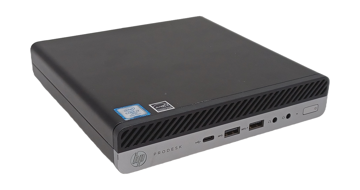 HP ProDesk 600 G4 Micro PC, Core i7 8th Gen, 8GB RAM, 256GB SSD, Windows 11
