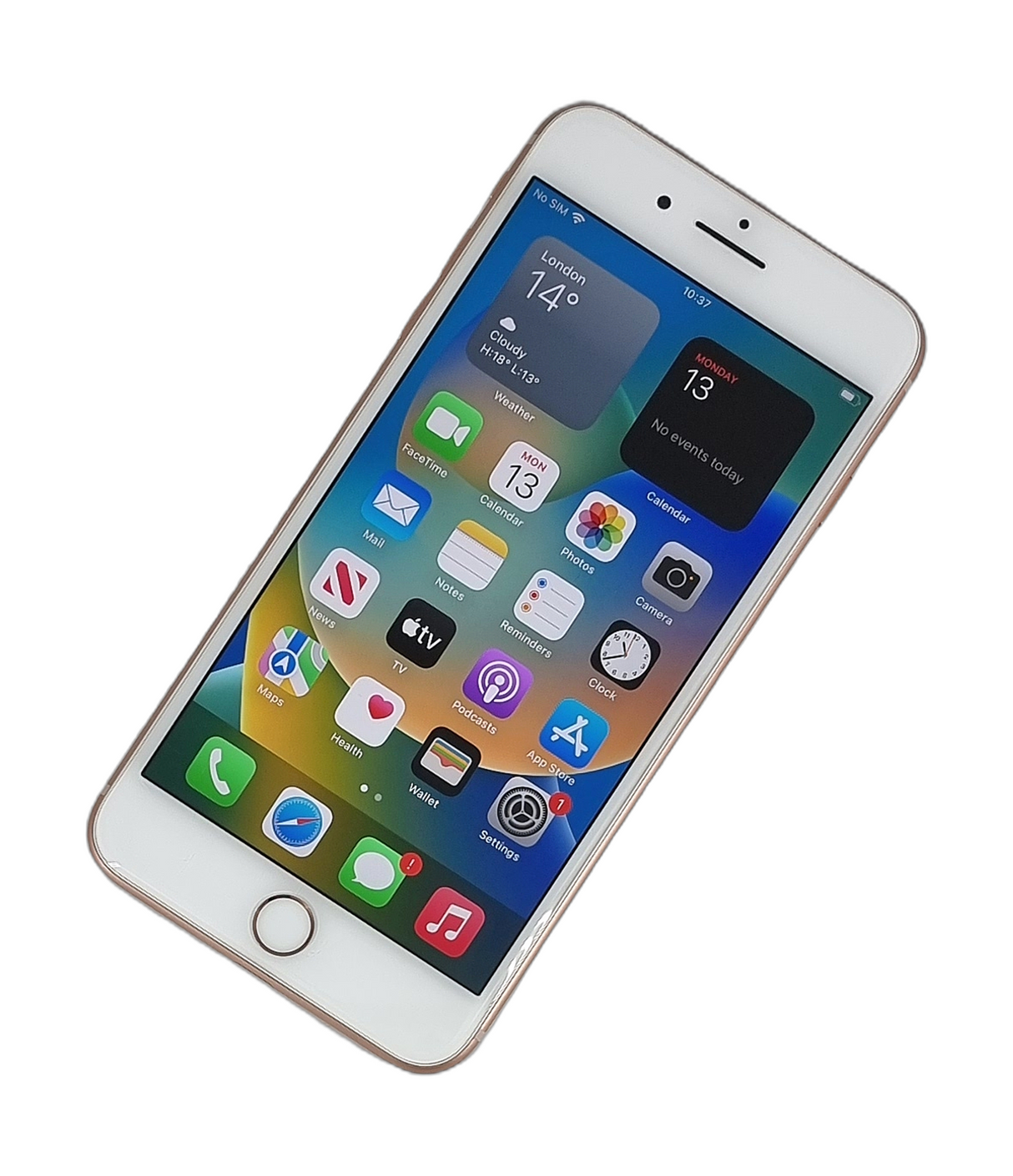 Apple iPhone 8 Plus Smartphone, 128GB, Network Unlocked, Rose Gold, A1897