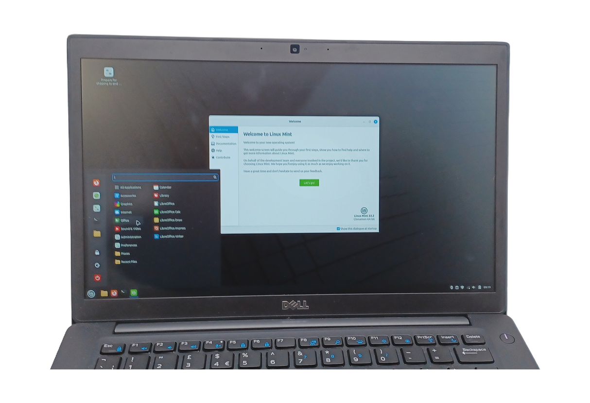 Dell Latitude 7480 Laptop, Core i5 6th Gen, 8GB RAM, 128GB SSD, Linux Mint
