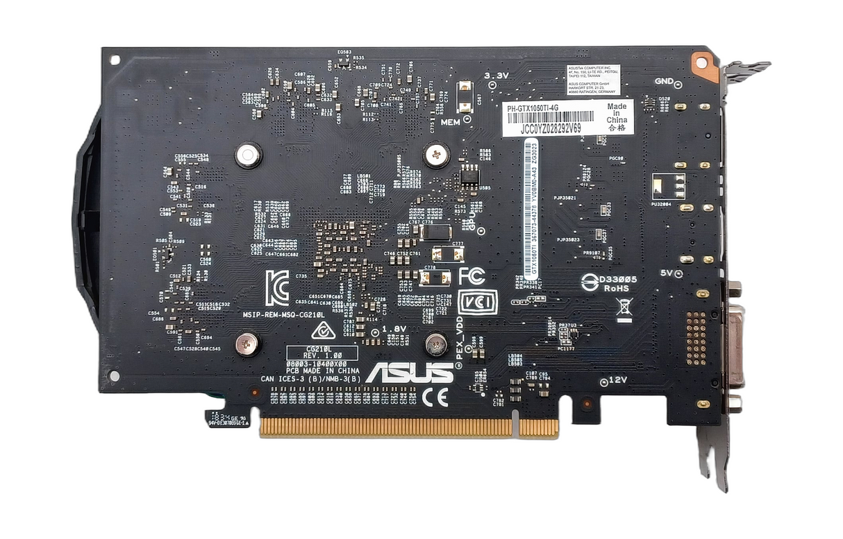 Carte graphique Asus Phoenix GeForce GTX 1050 Ti 4G PH-GTX1050TI-4G