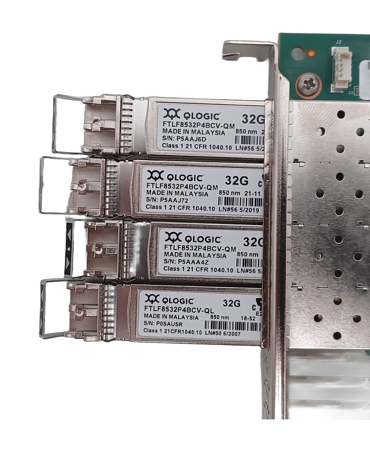 Dell PG3VK QLogic QLE2764S-DEL Quad-Port 32Gb Fibre Channel HBA Card