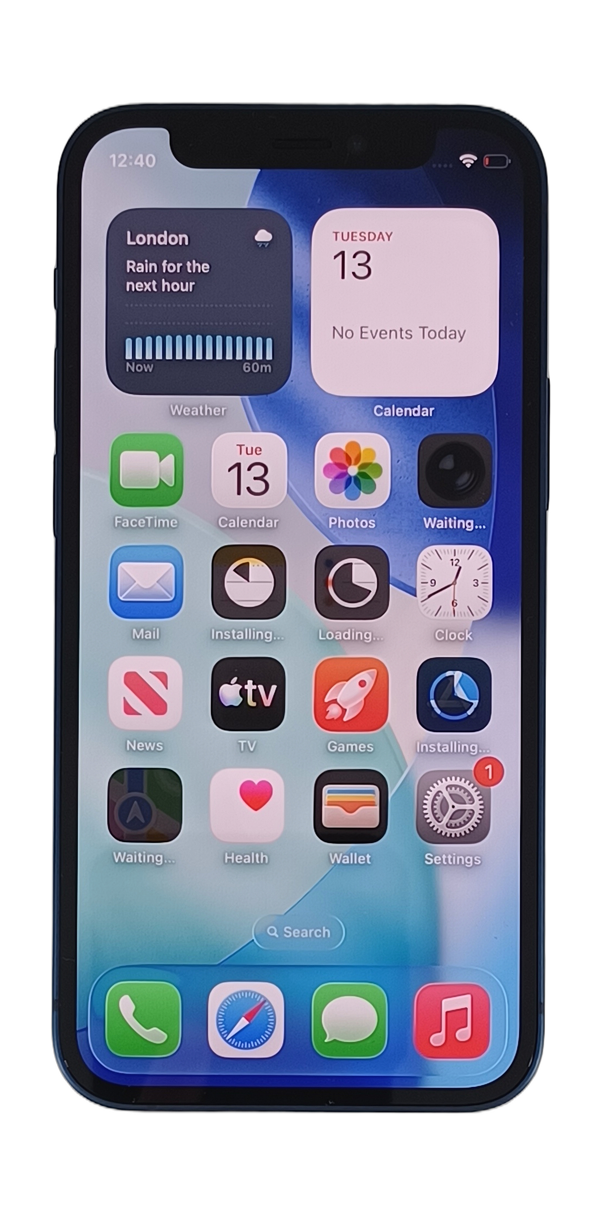 Apple iPhone 12 Mini Smartphone, 64GB, Blue, Network Unlocked, A2399