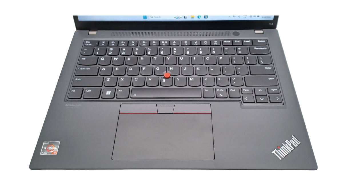 Ordinateur portable Lenovo ThinkPad T14 Gen 3A, 14" Ryzen 5 Pro, 16 Go de RAM, 512 Go SSD, Win 11