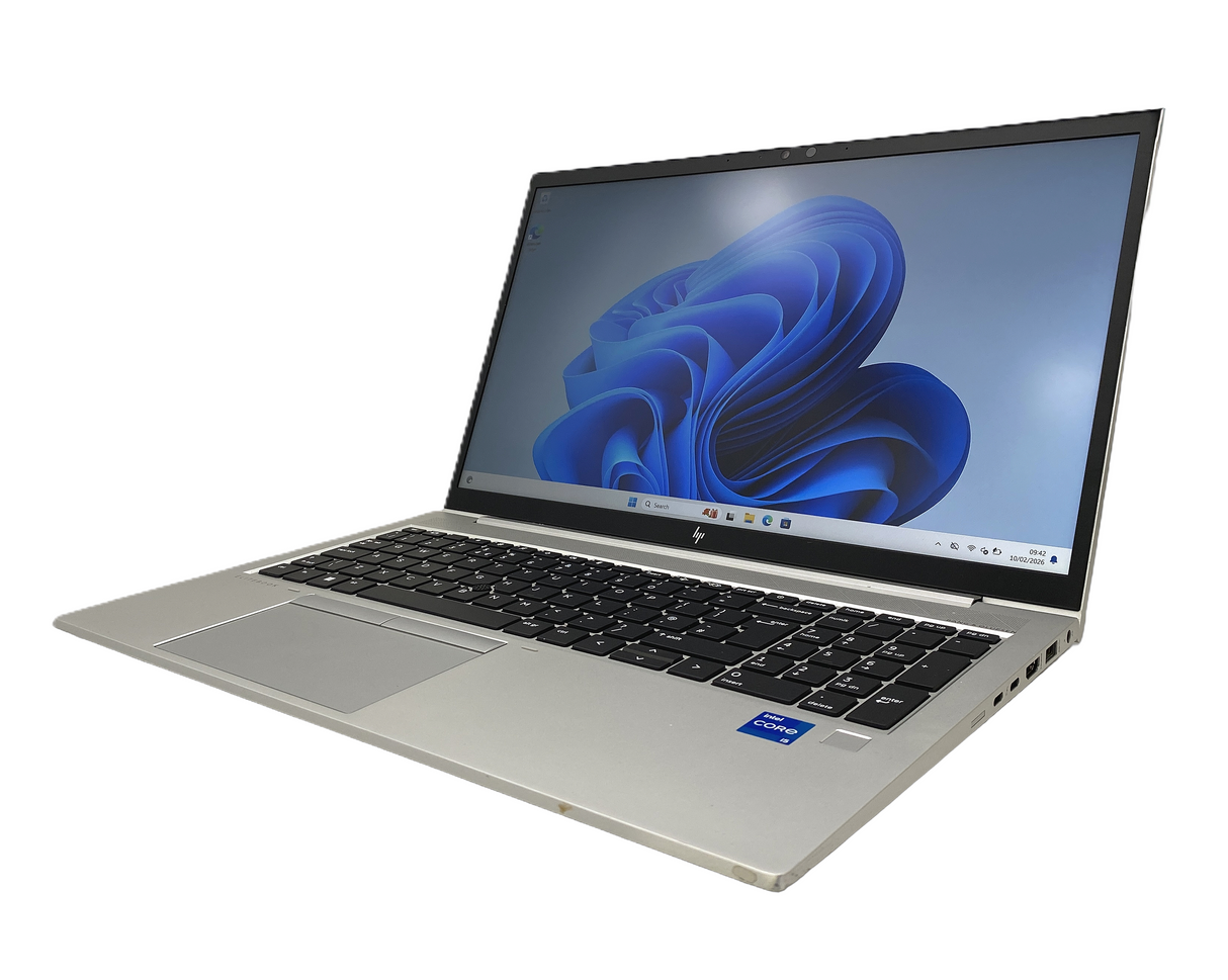 HP EliteBook 850 G8 Laptop, 15.6" 11th Gen Core i5, 8GB RAM, 256GB SSD, Win 11