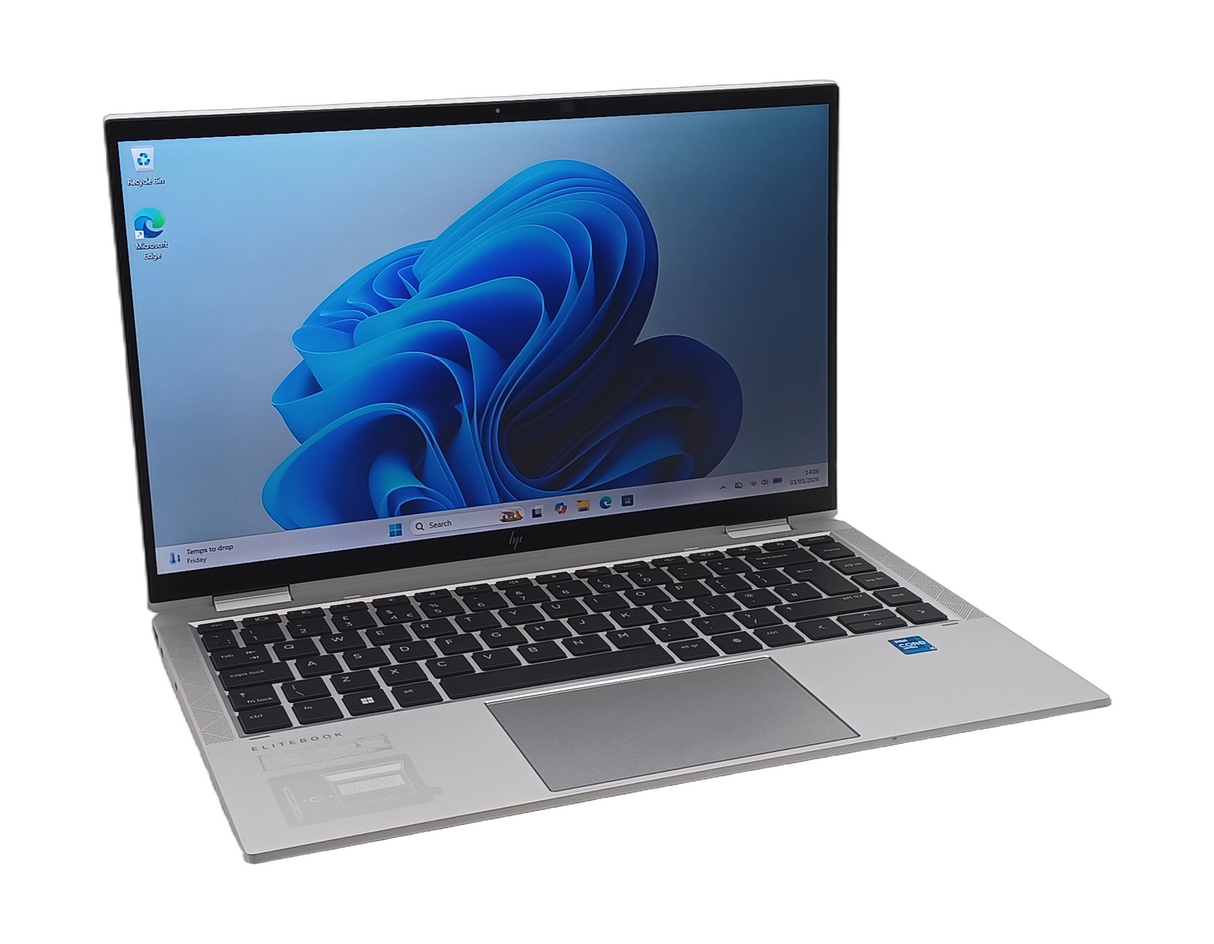 HP EliteBook X360 1040 G8, 14" i5 de 11e génération, 16 Go de RAM, 256 Go SSD, Windows 11