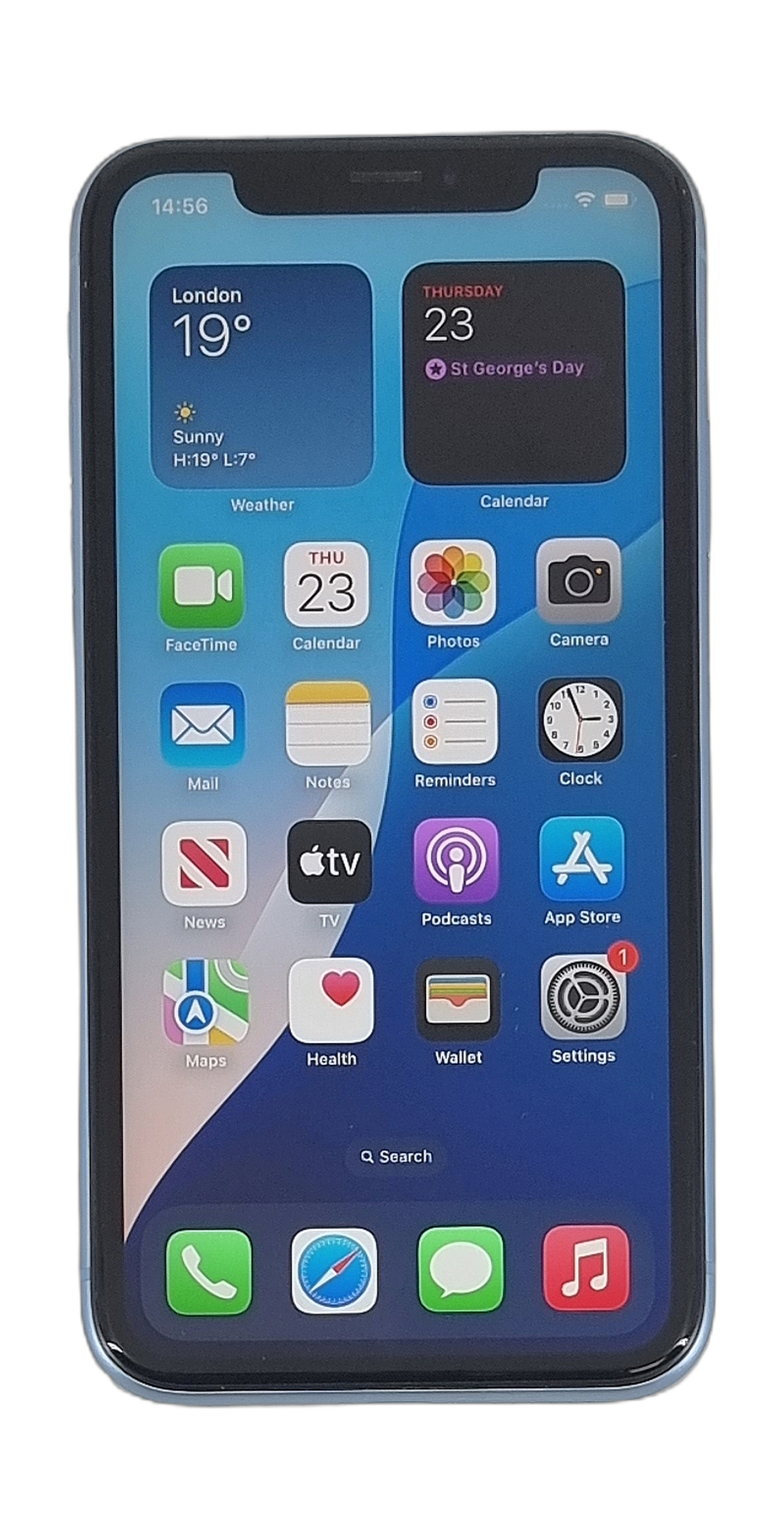 Apple iPhone XR Smartphone, 64GB, Network Unlocked, Blue, A2105